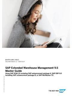 SAP Extended Warehouse Management 9.5 Master Guide .
